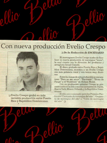 Los periódicos ya anuncian la nueva producción de Bellio